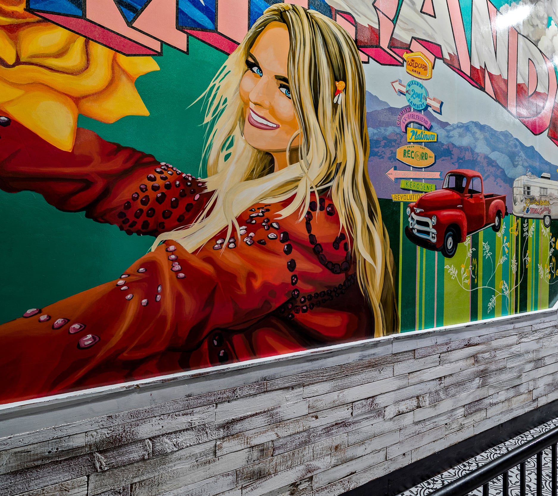 Casa Rosa Restaurant Mural